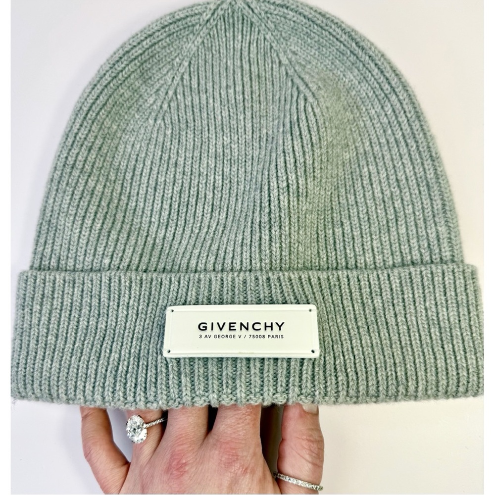 Givenchy Ribbed Cashmere & Wool Knit Beanie - Picture 2 of 5